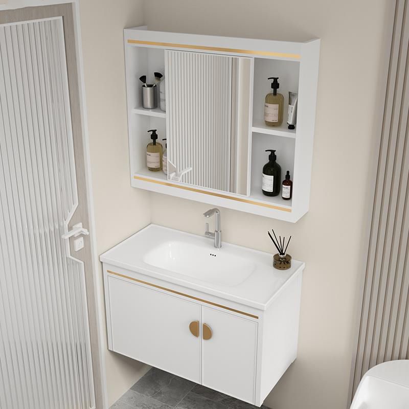 Gorgeous Sink Cabinet Free-standing Standard Space Saver Vanity with Mirror