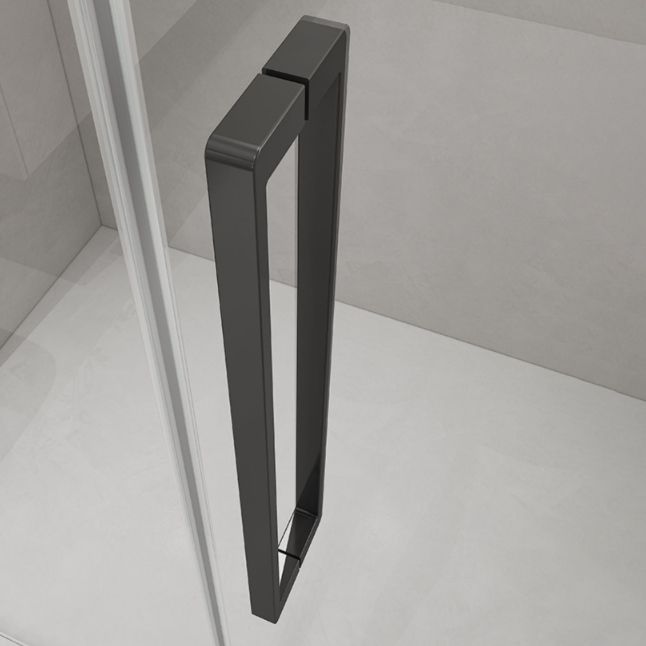 Extremely Narrow Frameless One-line Tempered Glass Shower Door