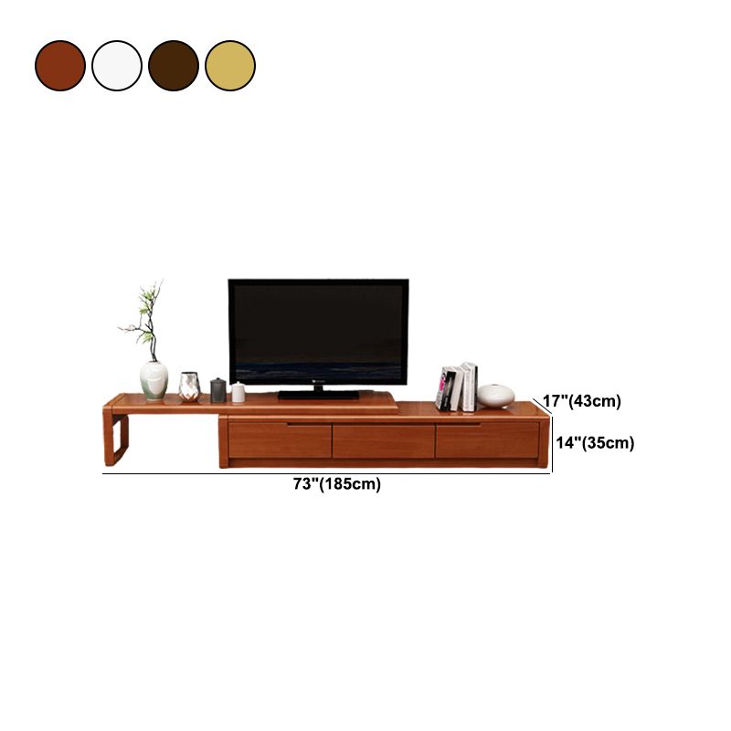 Modern Wood TV Console Open Storage TV Media Stand for Living Room