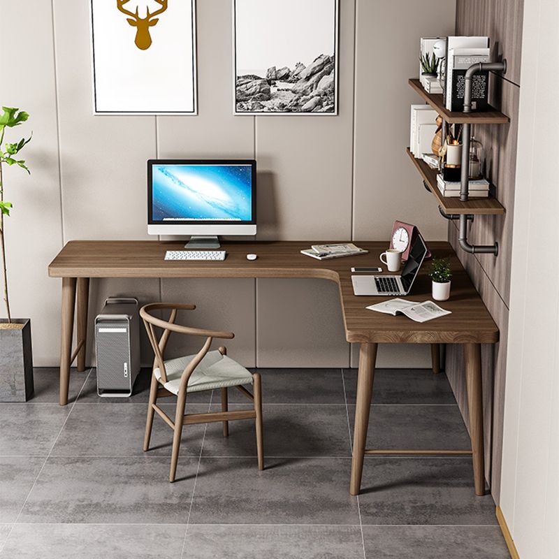 Contemporary Style Wood Office Desk Rectangular Shape Task Desk with Leg