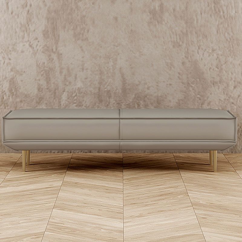 15.6-inch W Modern Cushioned Seating Bench Solid Color Rectangle Bedroom Bench