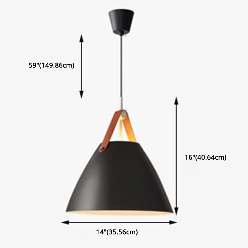 Conical Pendant Lighting Fixture Minimalist Metal Hanging Pendant Lamp for Dinning Room