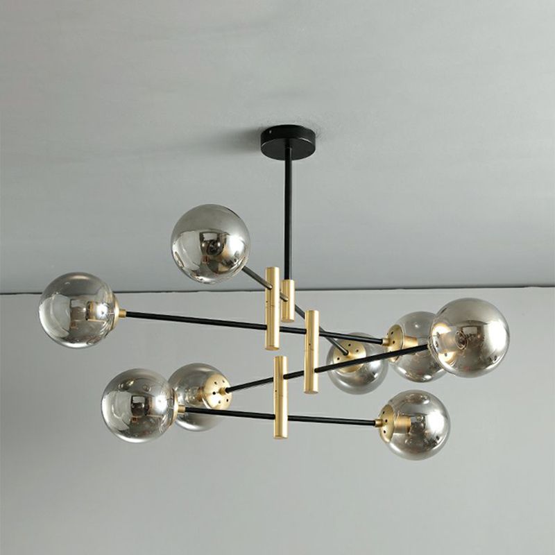 Contemporary Spherical Shape Pendant Chandeliers Glass Chandelier Lights