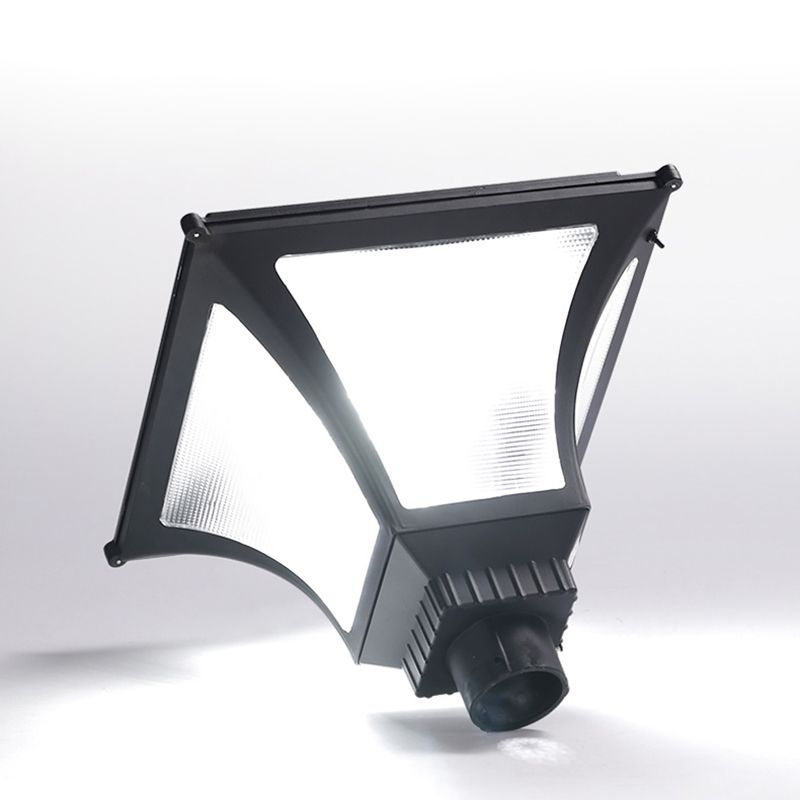 Aluminum Flared Post Lantern Minimalistic Solar Operated LED Gate Light for Outdoor