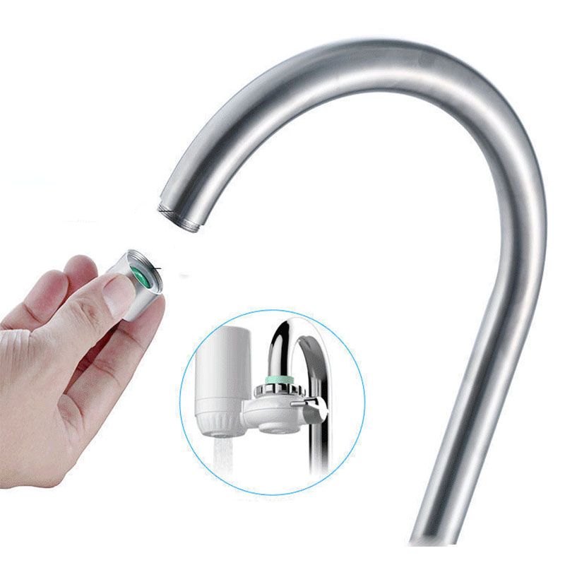 Double Handle Kitchen Faucet  2-Function Faucet with Deck Plate