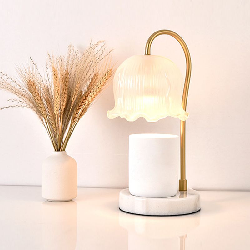 Flower Table Lamp Modern Aromatherapy Melting Wax Desk Lamp (Without Aromatherapy Candles)