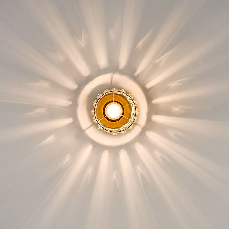 Ultra-Contemporary Flush Mount Ceiling Light Crystal Flush Light for Corridor