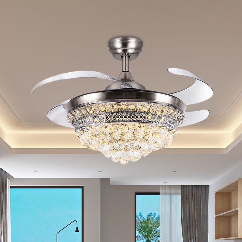 19,5 "W LED LED 4-BLADE CRISTANT PENDANT VAN ÉCLAIR