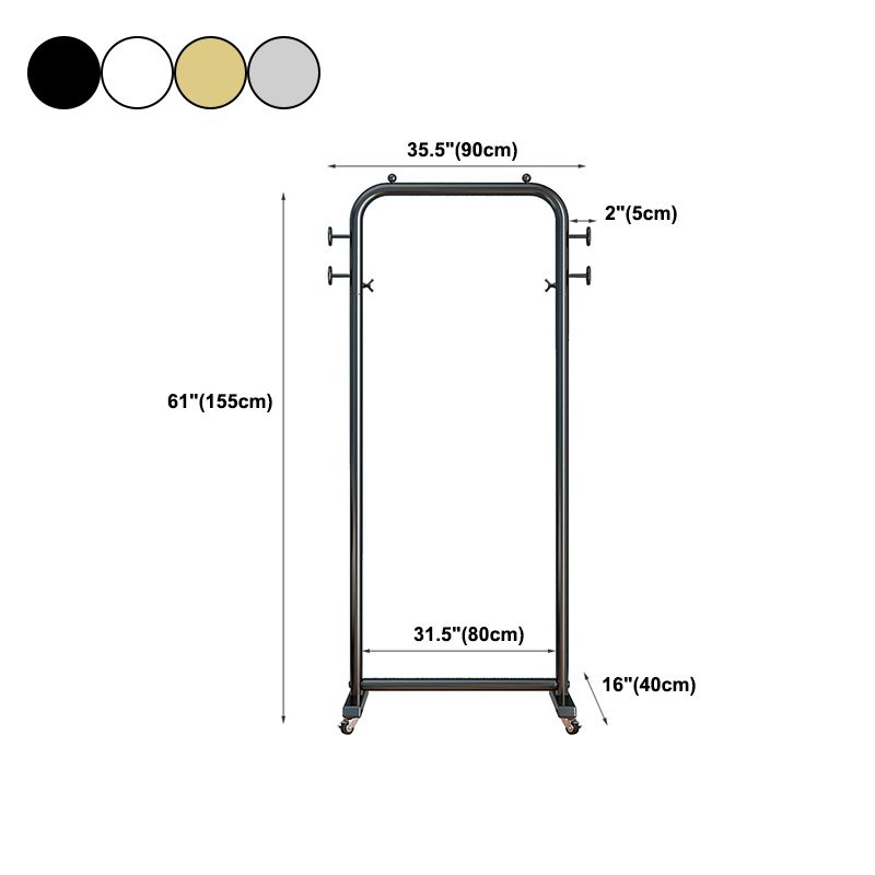 Industrial Hall Stand Metal Free Standing No Distressing Coat Rack