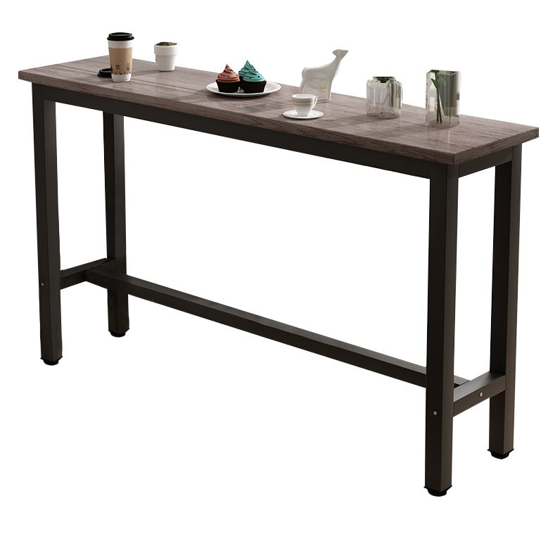 Modern Rectangle Wooden Table Dining Bar Counter Table for Kitchen