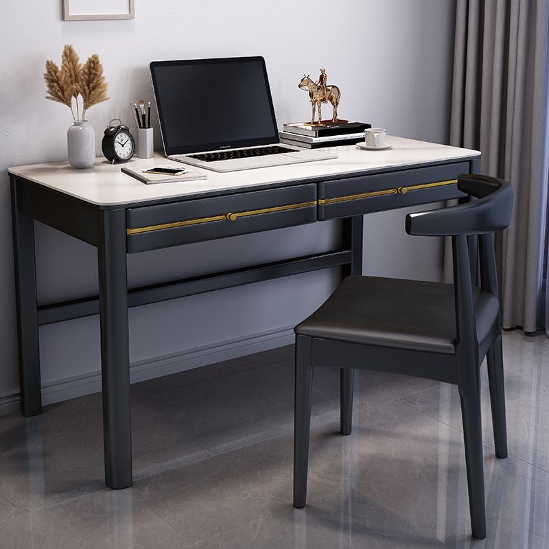 Modern Home Writing Desk Wooden 4-Legs Computer Desk for Bedroom