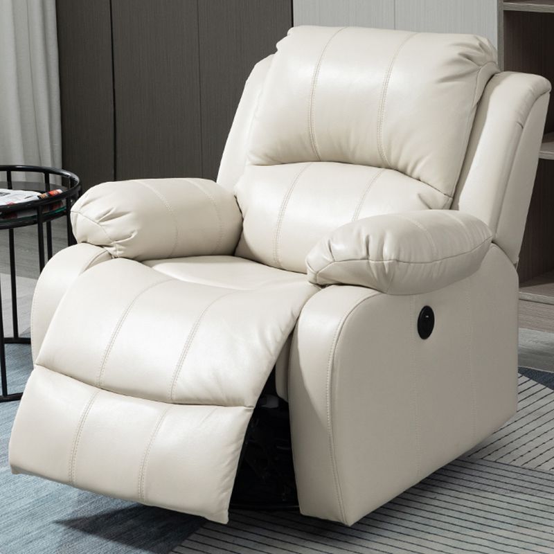 Traditional Swivel Rocker Standard Recliner 35.4" Wide Solid Color Recliner Chair