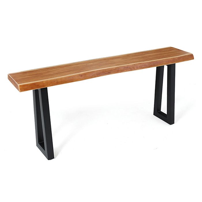 Industrial Dining Rectangle Table Wooden Bar Counter Table for Kitchen