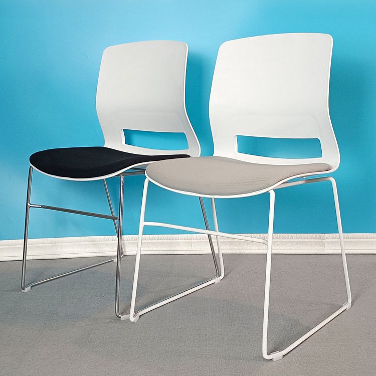 Contemporary No Arm Conference Chair Legs Included Desk Chair for Office