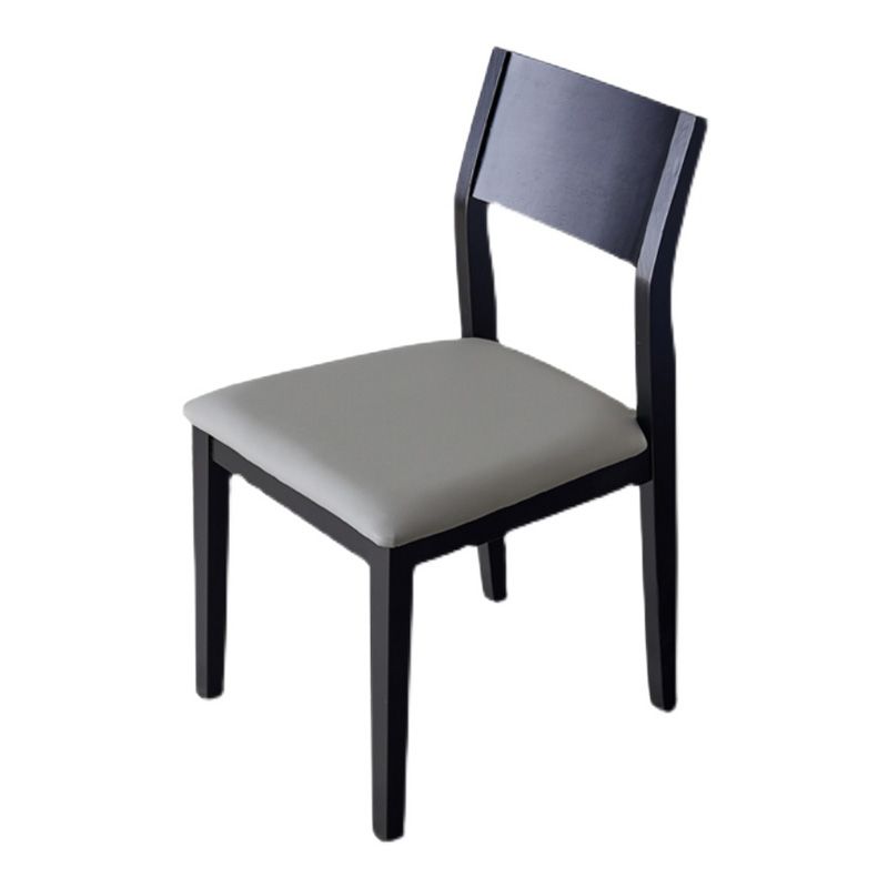 Armless Kitchen Chairs Modern Solid Wood Side Chairs for Dining Room