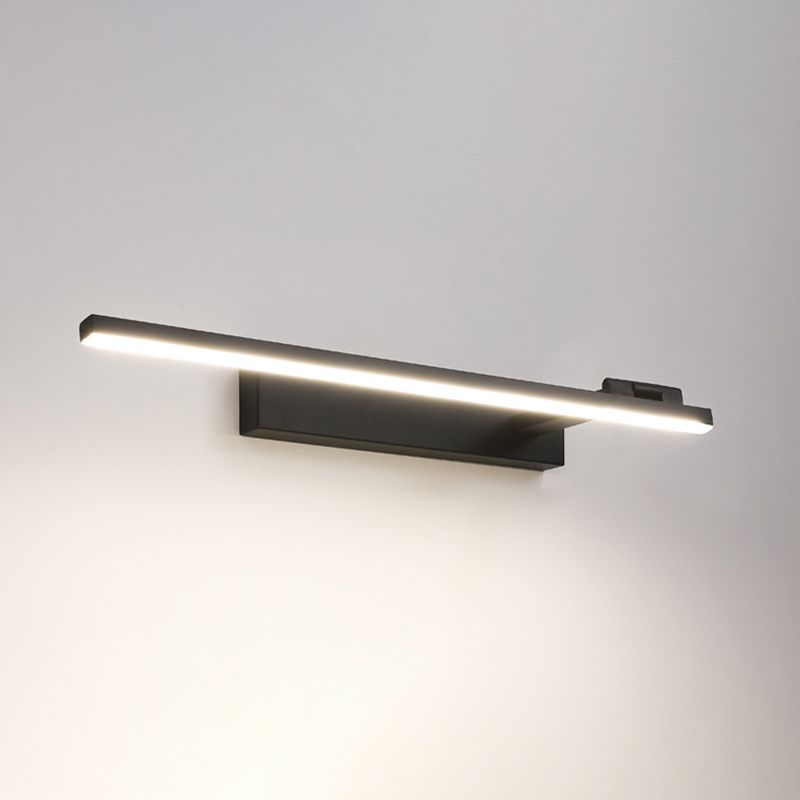 Iluminación de pared de metal lineal estilo moderno 1 lámpara de montaje de pared de luz