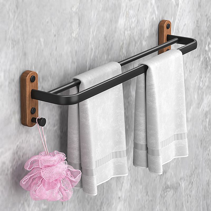 Metal and Wood Bathroom Accessory as Individual or as a Set without Punching