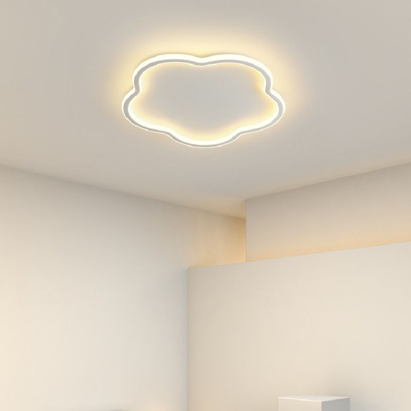 Modern Creative LED Flush Mount Cloud Shape Acrylic Ceiling Fixture for Bedroom