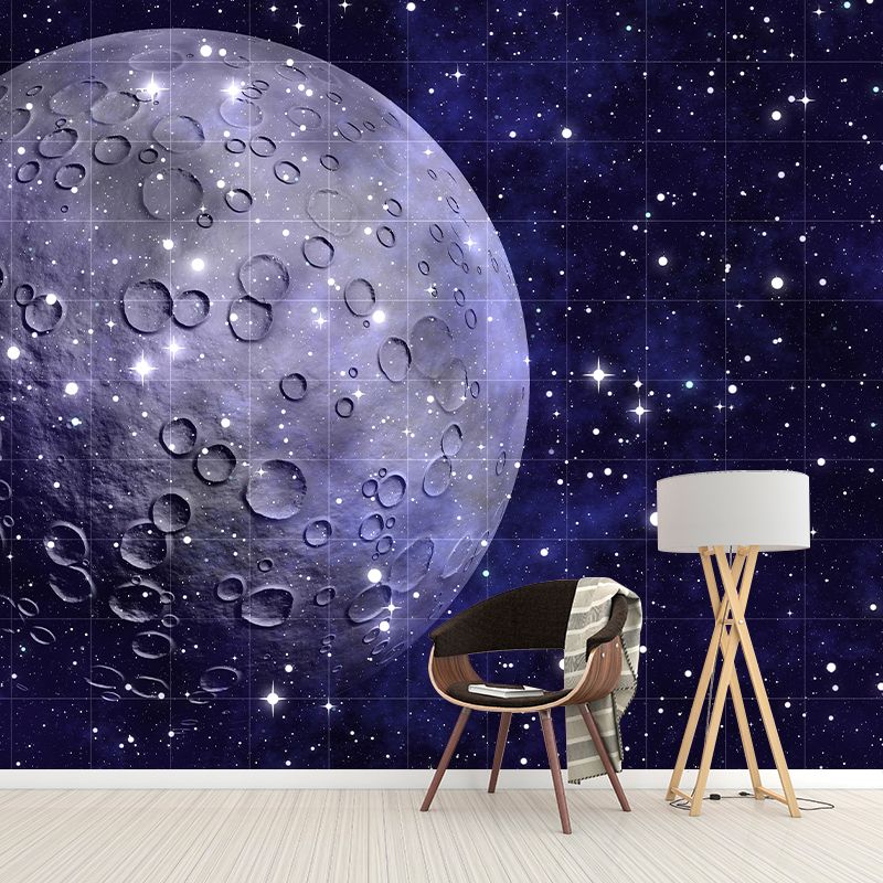 Universe Mural Wallpaper Novelty Style Mildew Resistant for Wall Decor