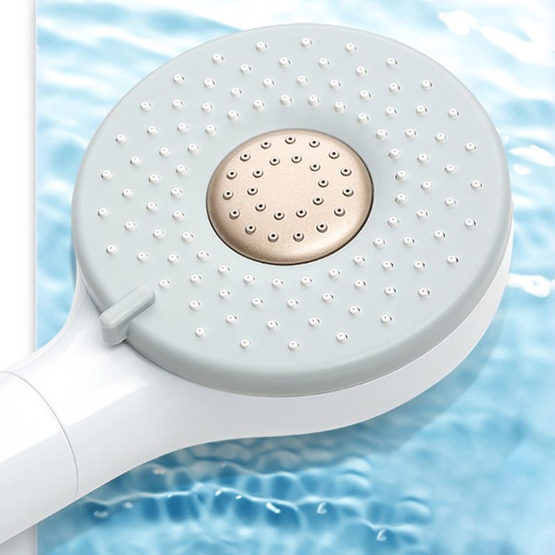 Contemporary Shower Head Solid Color Round Plastic Handheld Shower Head