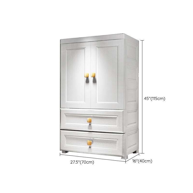 Wardrobe Armoire Plastic Contemporary Wardrobe Closet with Drawers