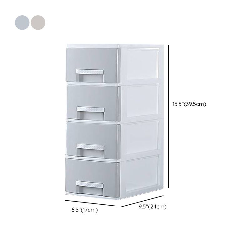 Contemporary File Cabinet Plastic Lateral Drawers Filing Cabinet for Home and Office