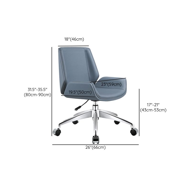 Modern Style Desk Chair Leather Computer Mid/High Back Office Chair