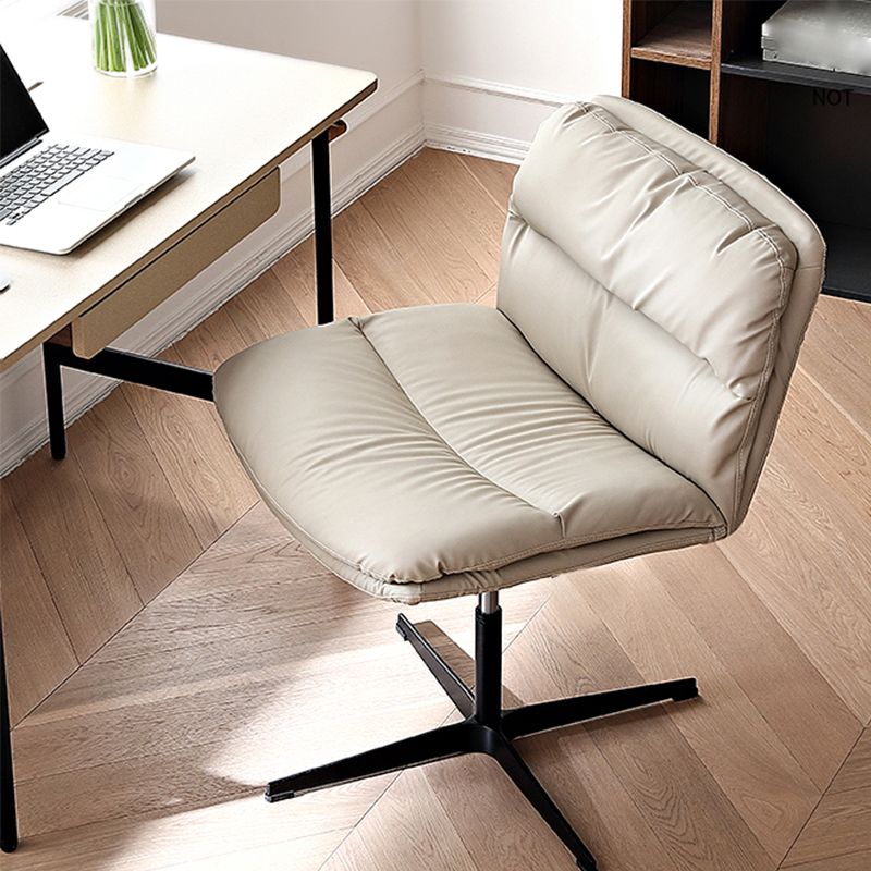 Modern No Arm Desk Chair Height-adjustable Conference Chair for Office