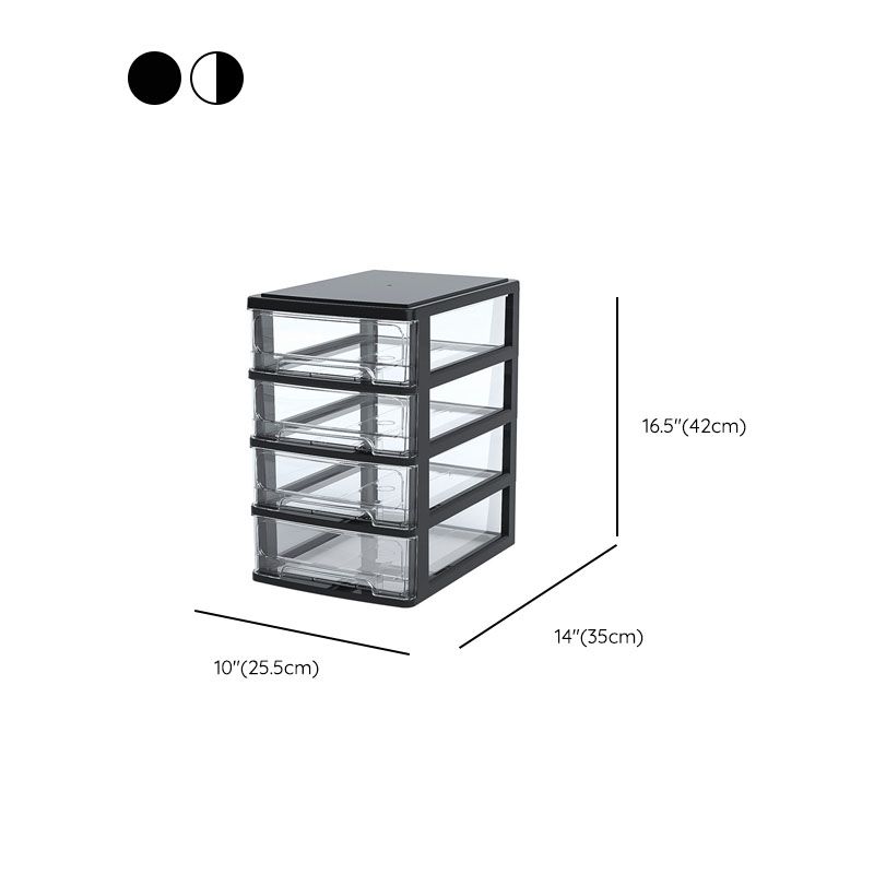 Modern File Cabinet Plastic Multi Drawers Acrylic File Cabinet