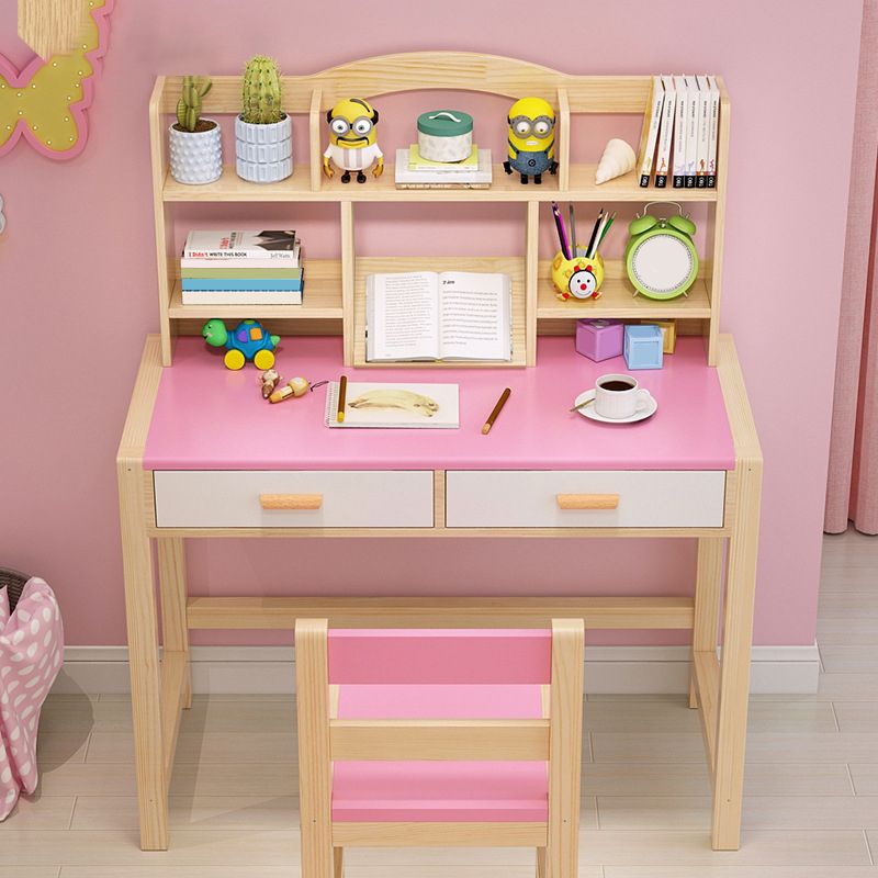 Home Drawing Desk Solid Wood Writing Desk with Storage Drawer