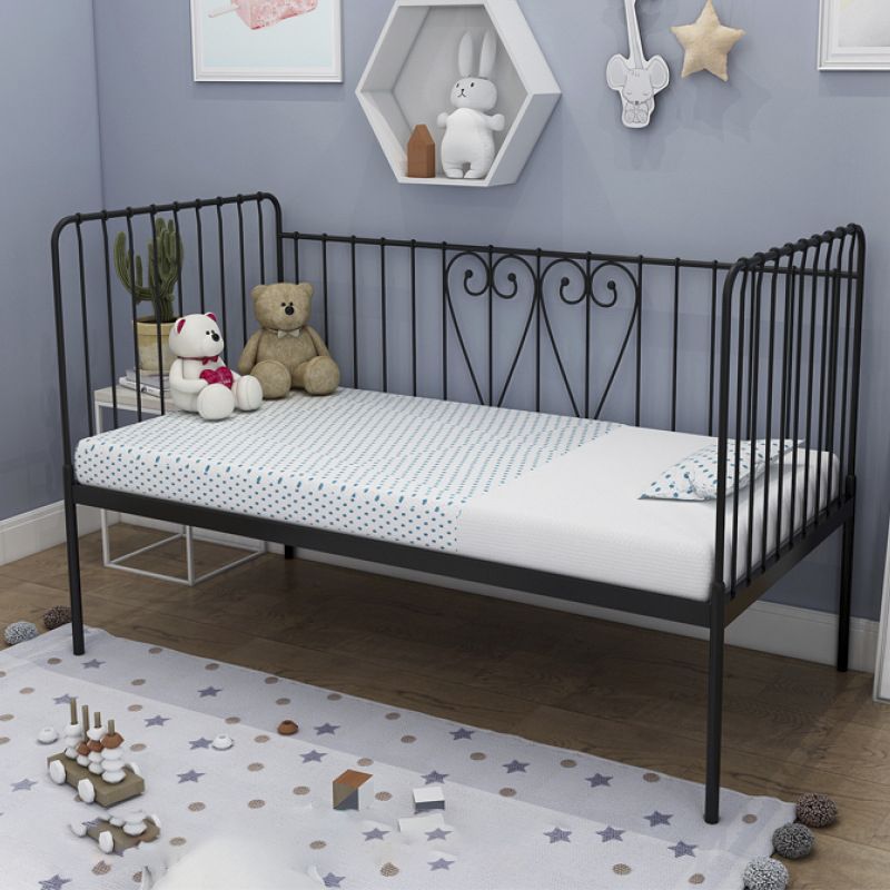 Modern and Contemporary Metal Mattress with Guardrail Princess Slat