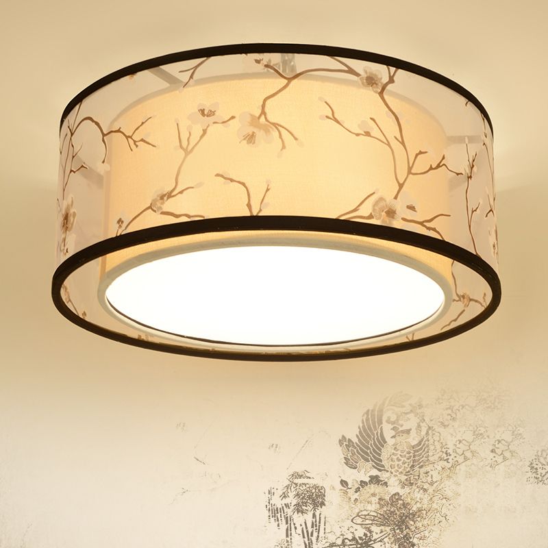 Contemporary Style Round Flush Mount Fixture Metal 3-Light Flush Mount Lamp