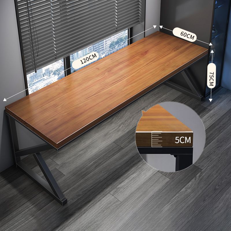 Solid Wood Rectangular Gaming Desk 29.53-inch Tall Writing Desk