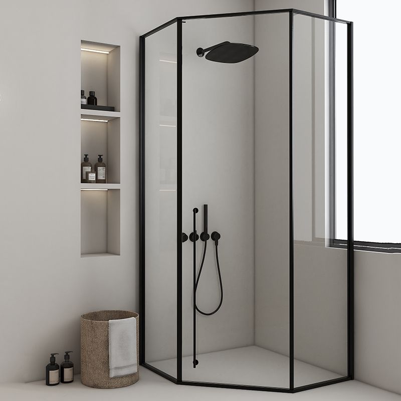 Extreme Narrow Full Frame Diamond Shape Tempered Glass Shower Door