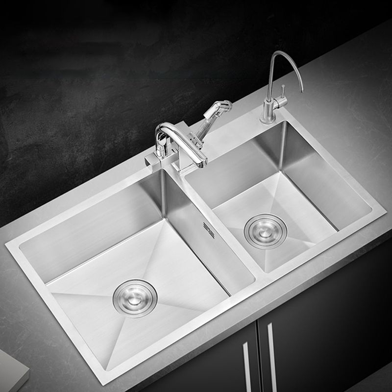 Single Bowl Kitchen Sink Stainless Steel Sink with Soap Dispenser