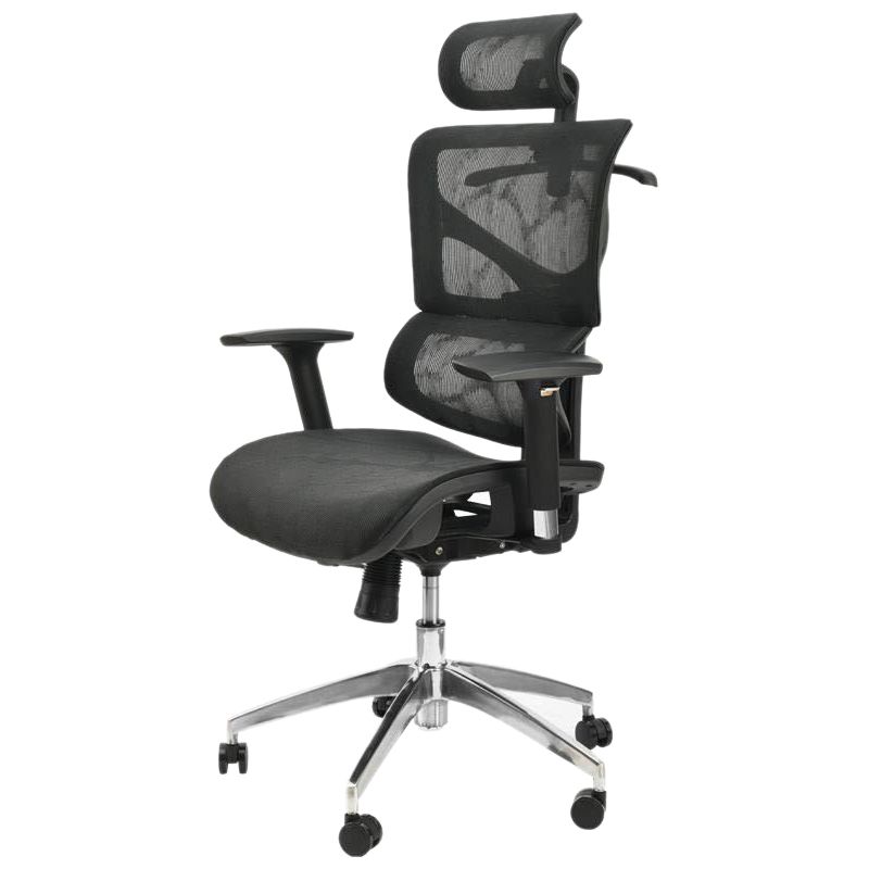 Contemporary Office Chair High-Back Adjustable Back Height Desk Chair