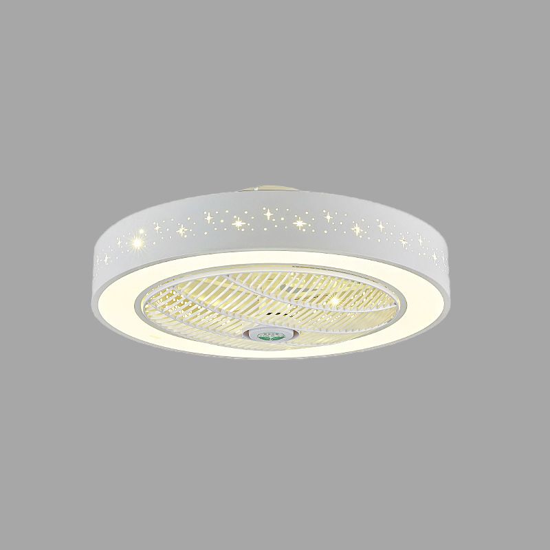 Ban à anneau de plafond lumière simplicité en acrylique LED chambre semi-luminaire d'éclairage de montage, 21,5 "de largeur