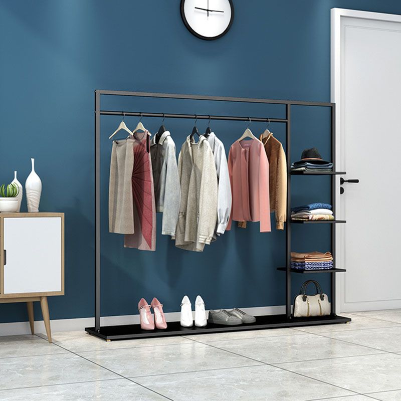 Contemporary Hall Stand Metal No Distressing Shelving Included Free Standing Coat Rack