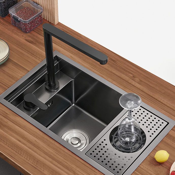 Creative Soundproofing Sink Stainless Steel Kitchen Sink with Accessories