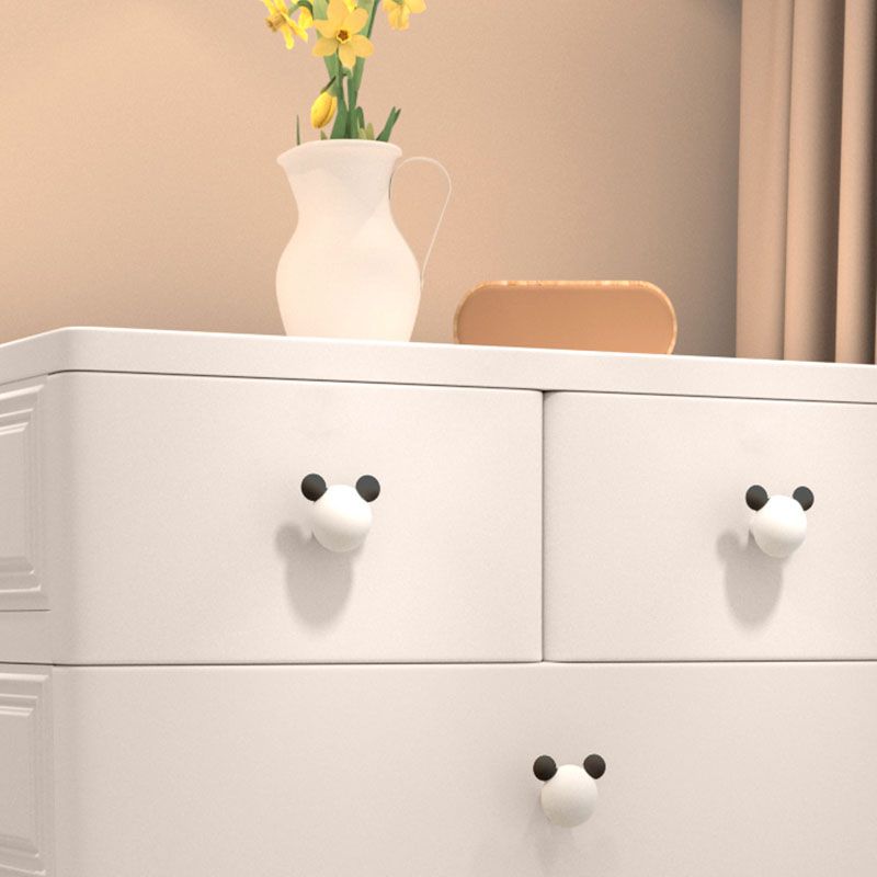 Contemporary Kids Dressers Vertical Plastic Kids Furniture for Bedroom