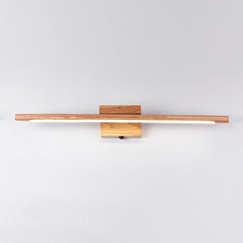 1 Light Wall Mounted Light Modern Wood Sconce Light Fixture for Washroom