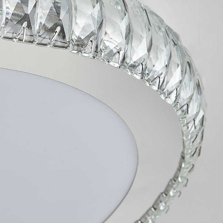 Contemporary Flush Mounted Ceiling Lights LED Crystal Shade Ceiling Mount Lighting