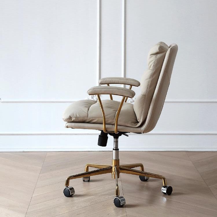 Leather Managers Chair Swivel Ergonomic Executive Chair for Office