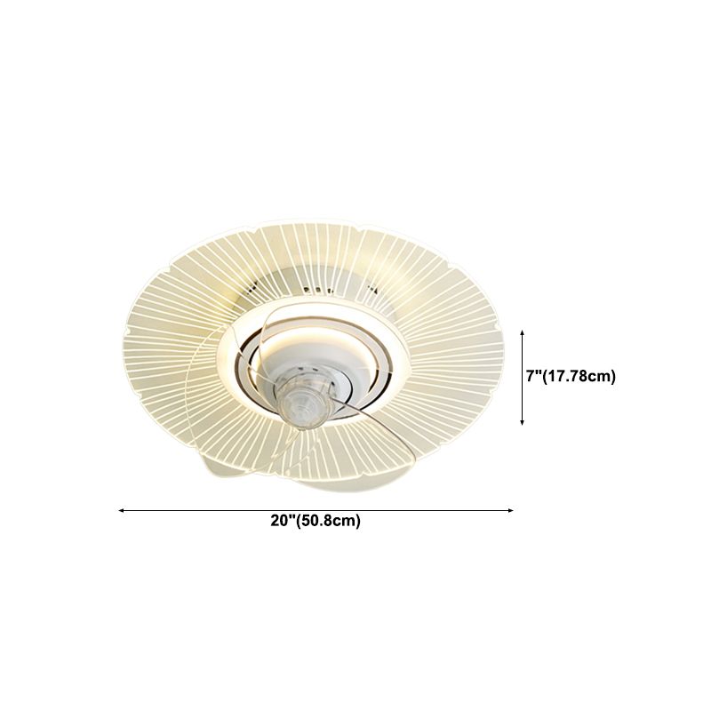 Multi Light Ceiling Fan Light Modern Style Metal Ceiling Fan Light for Dining Room