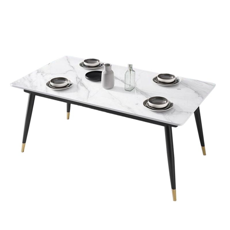 Modern Style Sintered Stone Dining Table Set 1/3/5/7 Pieces Dining Set for Home