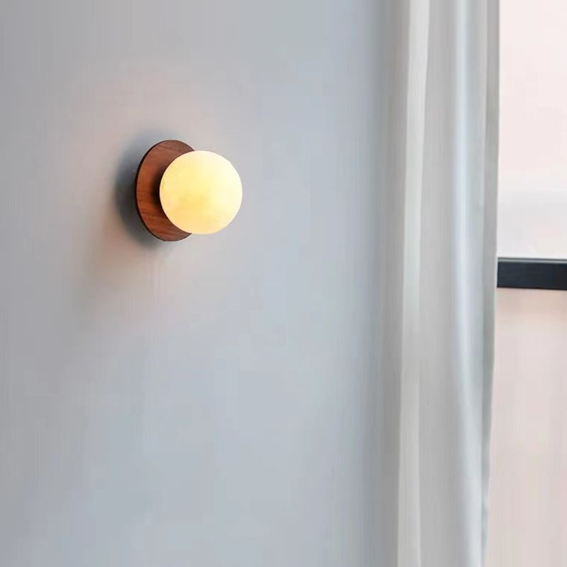 Nordic Wooden Wall Light Fixture Simple Wall Light Sconce for Bedroom