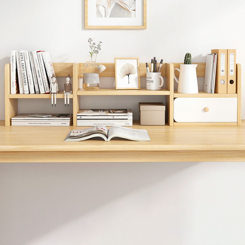 Modern Style Bookcase in Brown Color Wood Bookshelf for Office