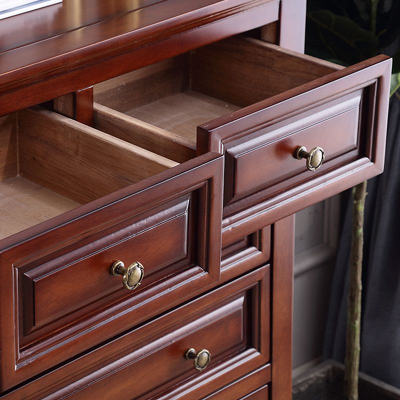 16.53" Wide Accent Chest Mid-Century Modern Rectangle Chest with Drawers