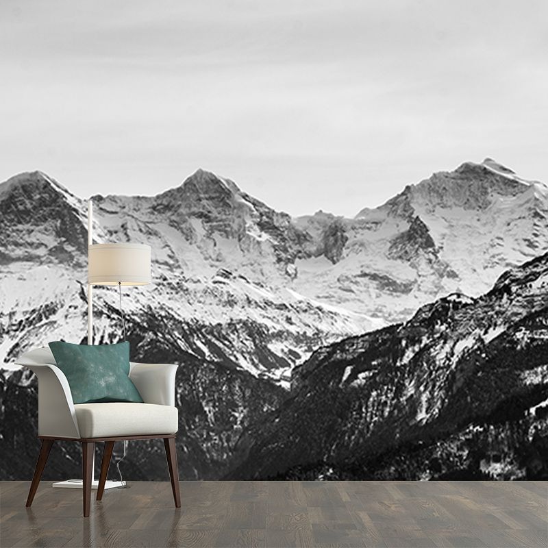 Decorative Photography Wall Mural Mountain Living Room Wallpaper