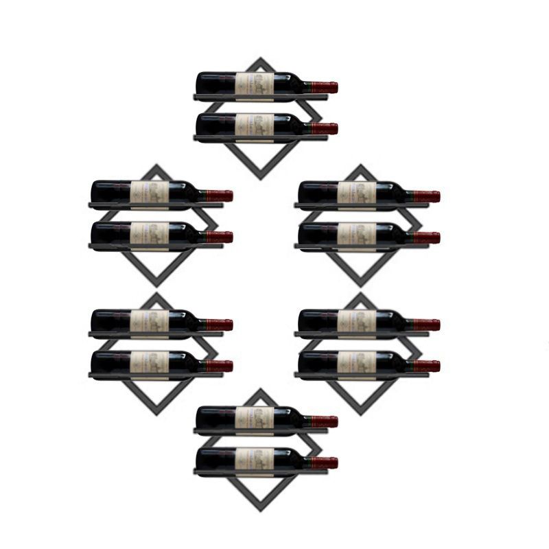 Wall Mounted Wine Holder Metal Home Wine Glass Stemware Rack Holder